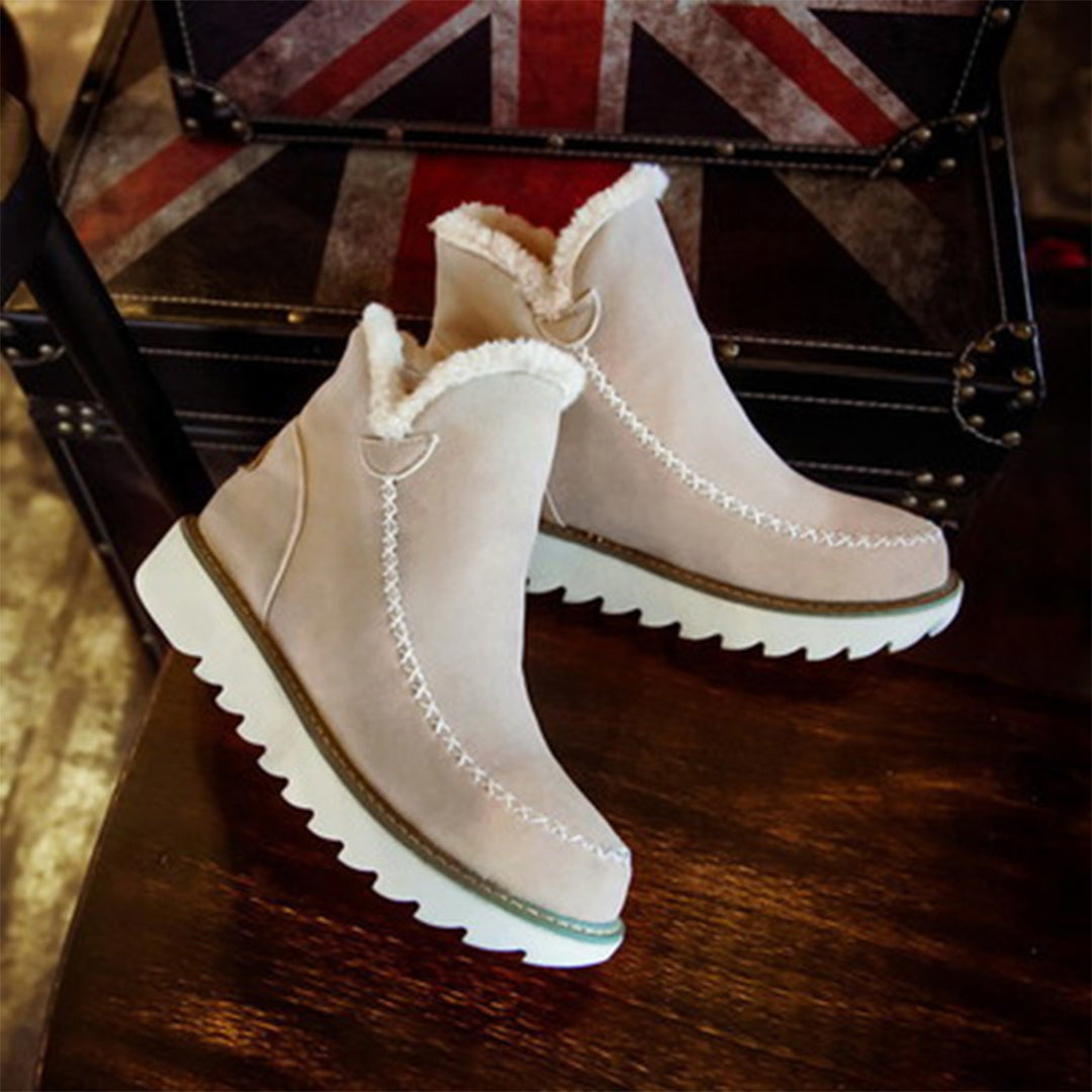 Marigold | Women's Faux Fur Platform Ankle Boots