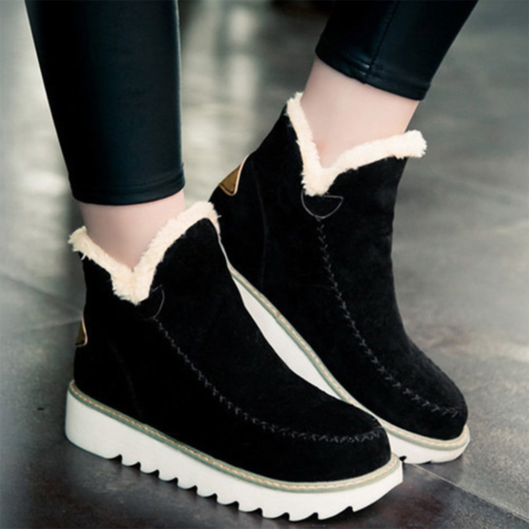 Marigold | Women's Faux Fur Platform Ankle Boots