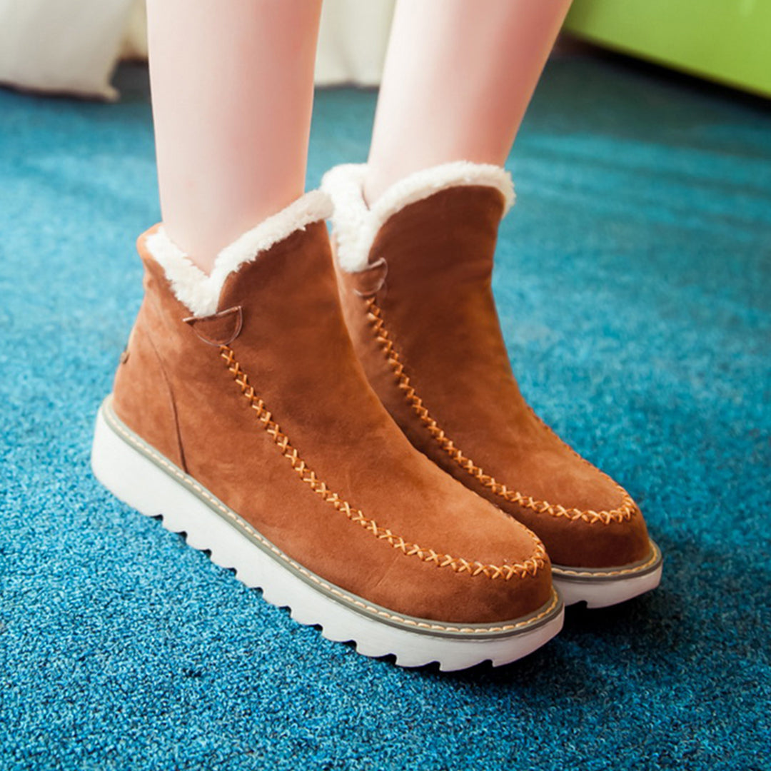 Marigold | Women's Faux Fur Platform Ankle Boots