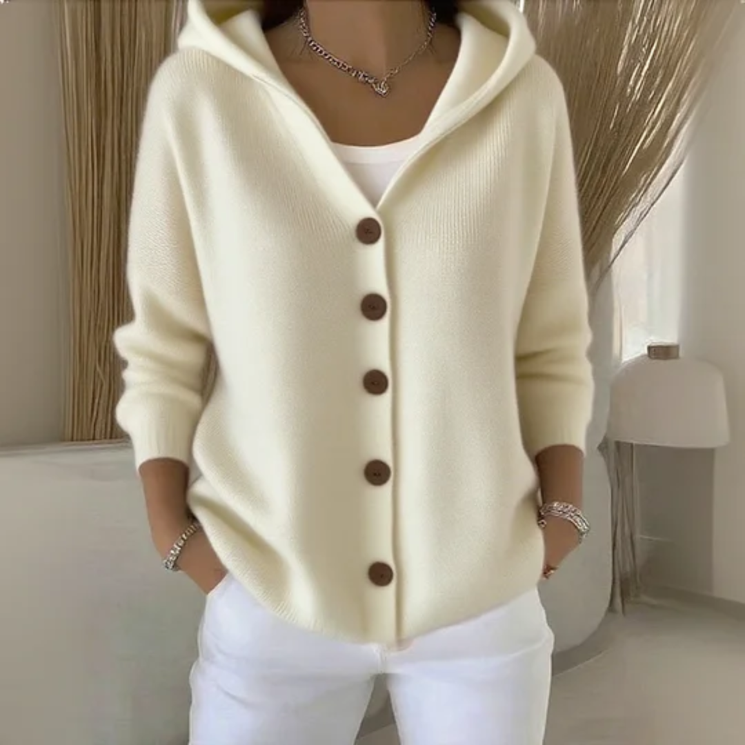 Marisol | Women's Button Down Hooded Cardigan