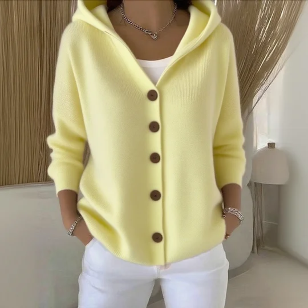 Marisol | Women's Button Down Hooded Cardigan
