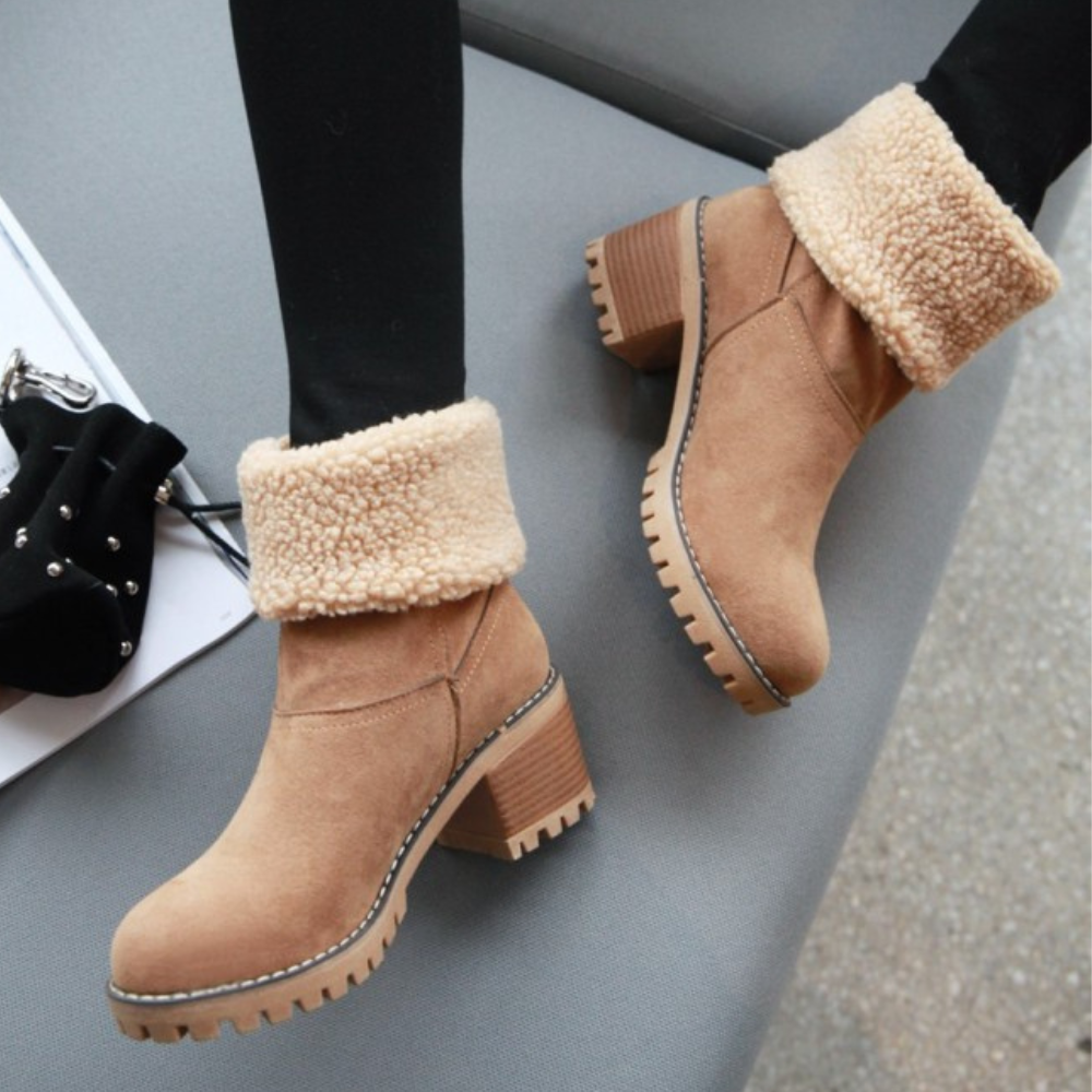 Marlowe | Women's Fleece Cuff Ankle Boots