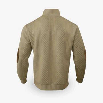 Men's Elbow Patch Pullover Sweater | Warm Knit