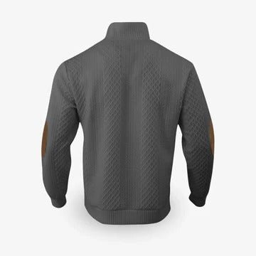 Men's Elbow Patch Pullover Sweater | Warm Knit