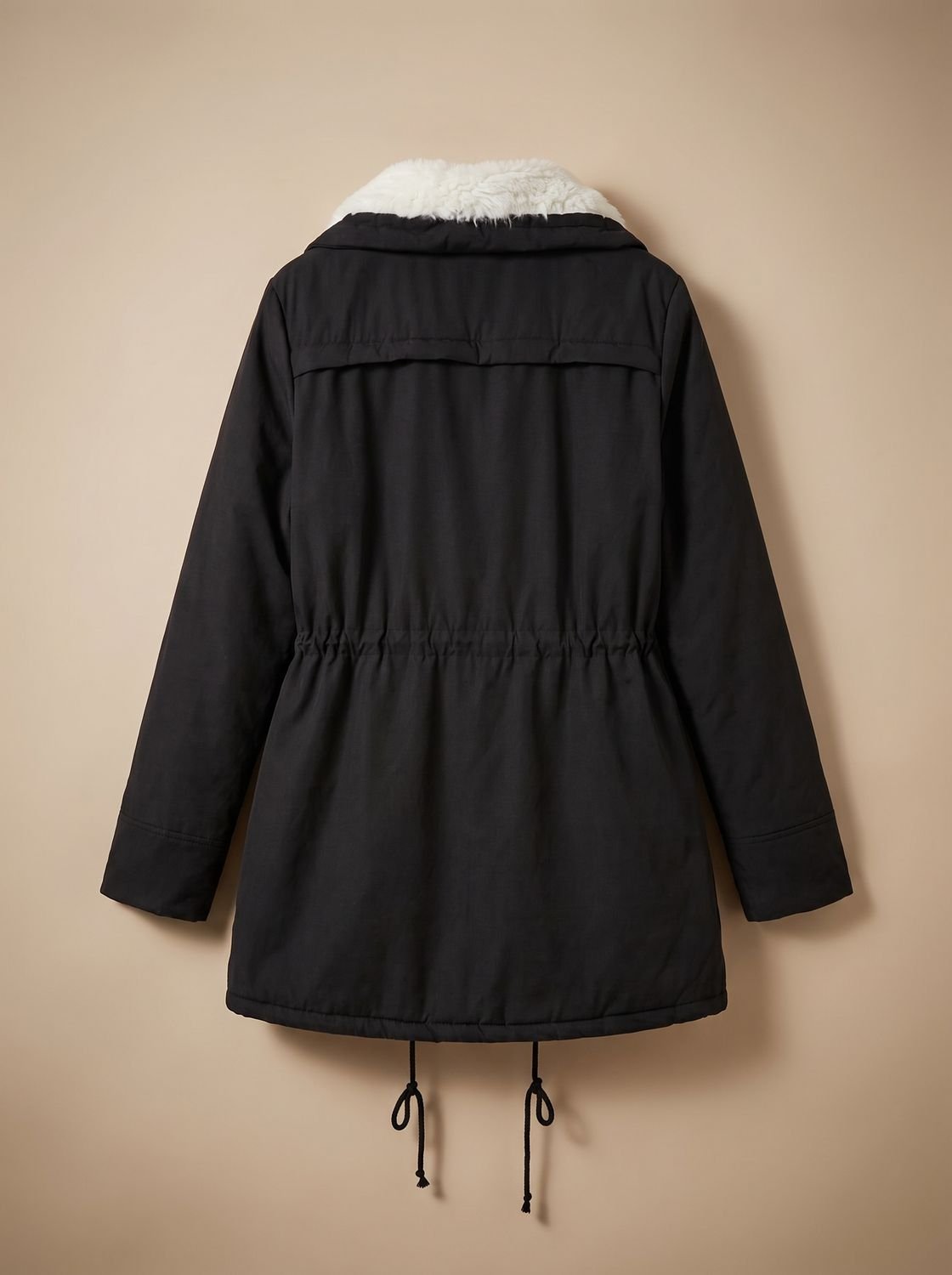 Mia | Women's Faux-Fur Collar Drawstring Waist Winter Parka Coat
