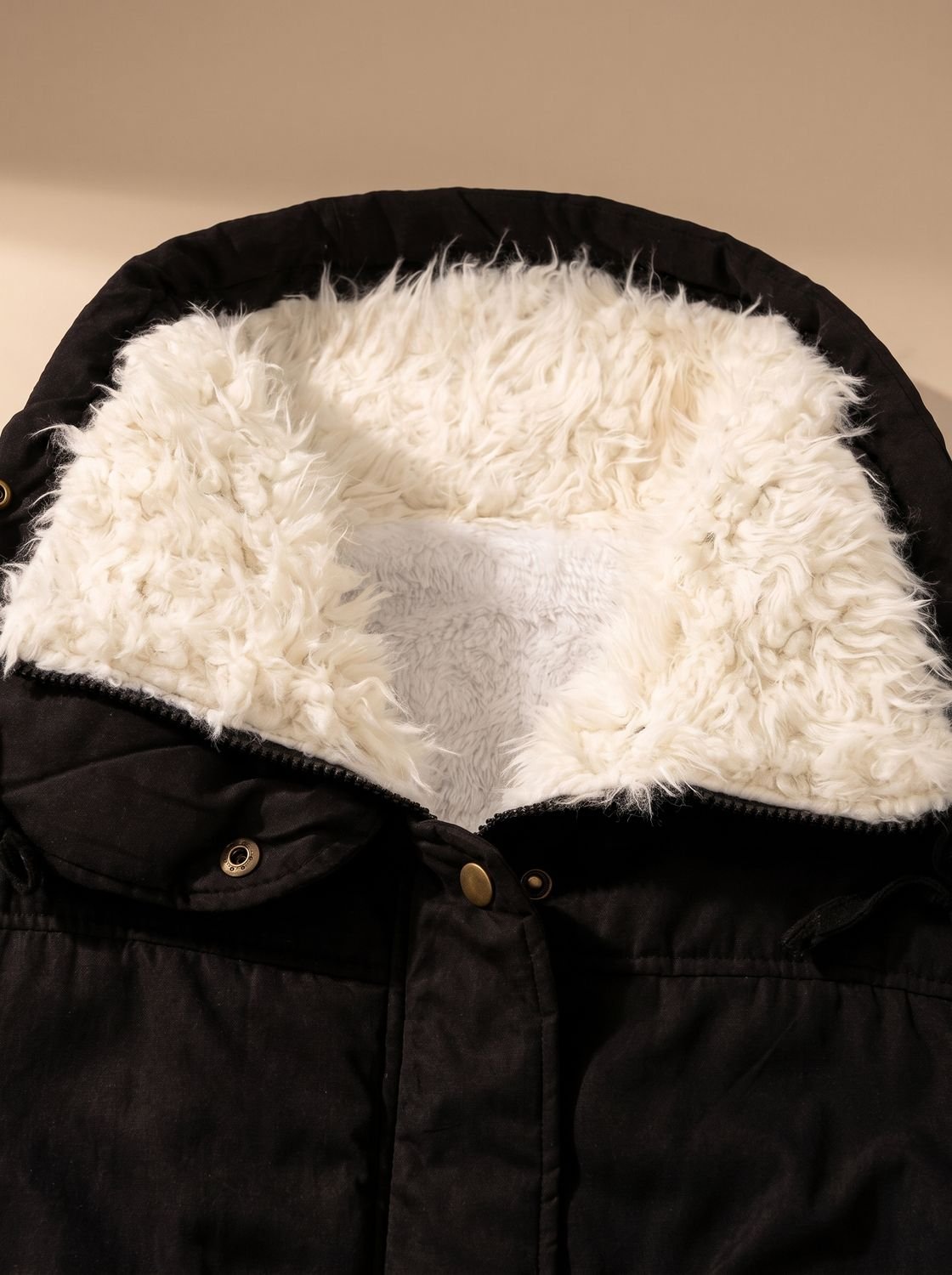 Mia | Women's Faux-Fur Collar Drawstring Waist Winter Parka Coat