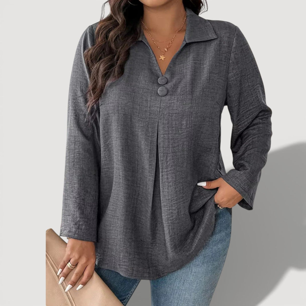 NANCY – CLASSIC BUTTON SHIRT