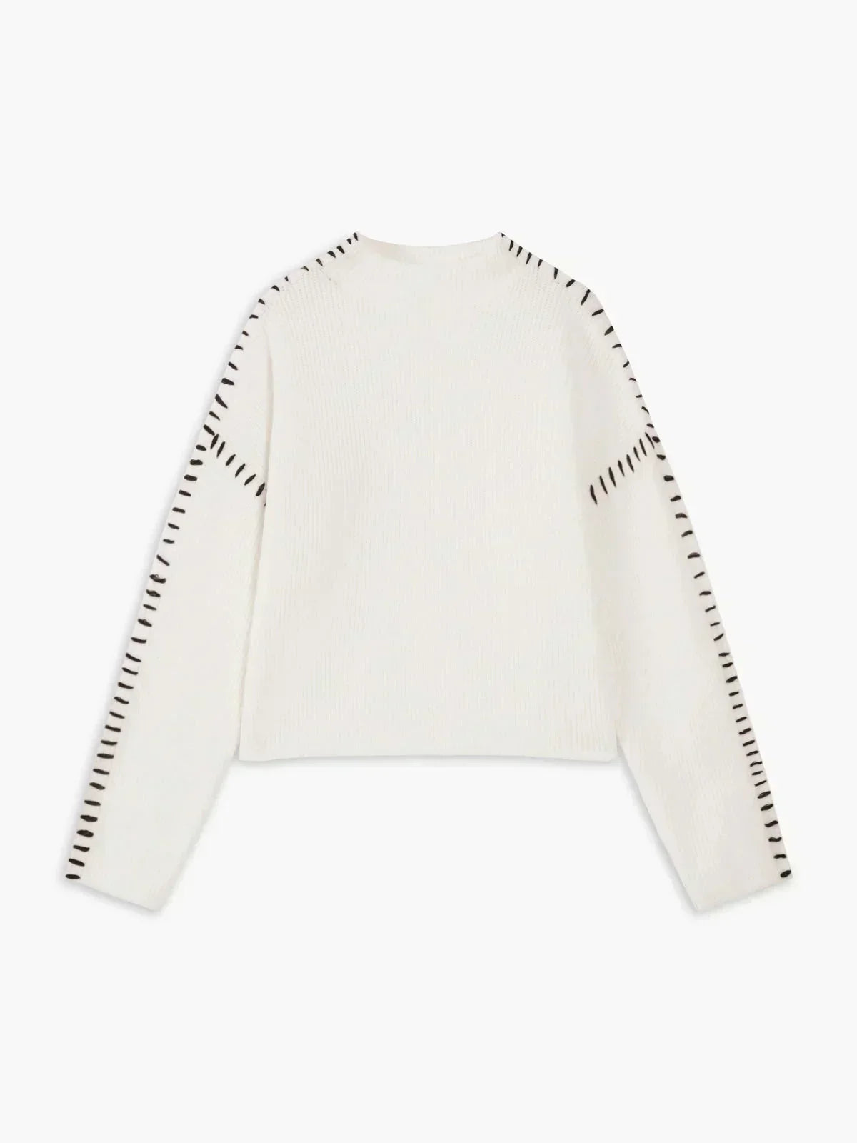 Nia | Women's Cropped Mock Neck Ribbed Sweater