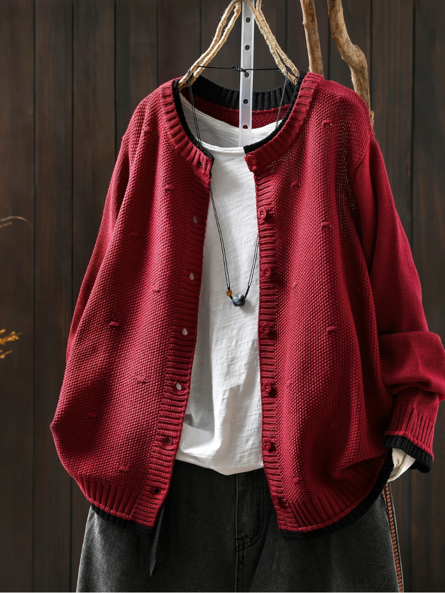 Odette | Women's Oversized Button-Front Cardigan