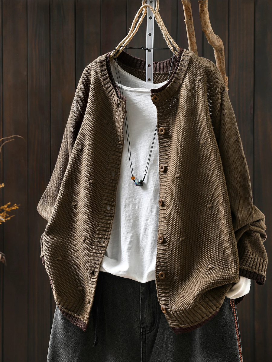 Odette | Women's Oversized Button-Front Cardigan
