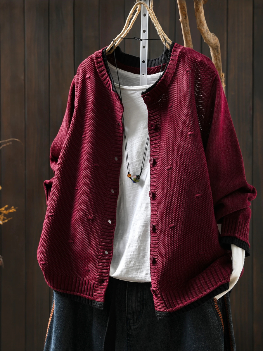 Odette | Women's Oversized Button-Front Cardigan