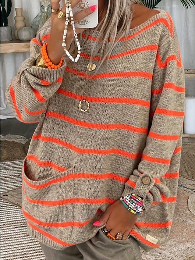 Odette | Women's Striped Oversized Sweater