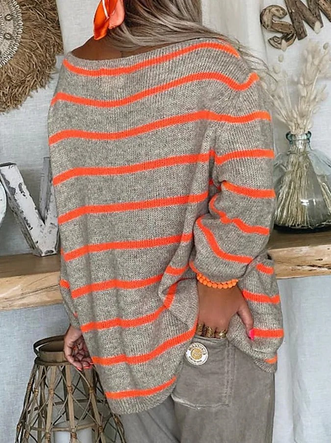 Odette | Women's Striped Oversized Sweater
