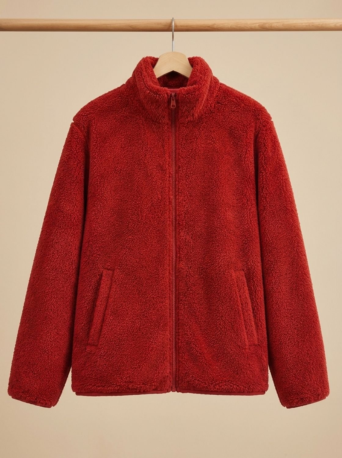 Olivia | Women's Plush Full-Zip Fleece Jacket Stand Collar