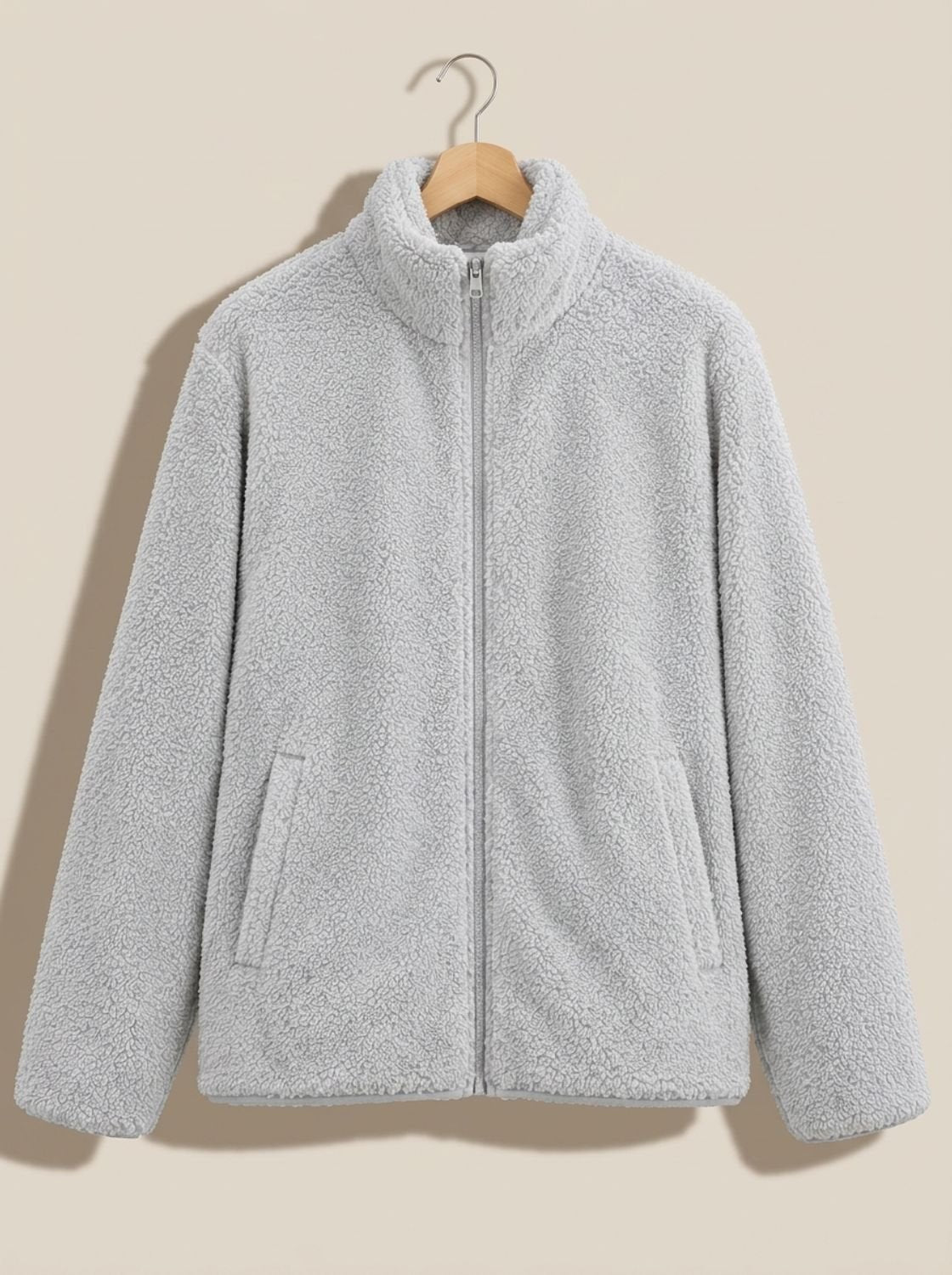 Olivia | Women's Plush Full-Zip Fleece Jacket Stand Collar