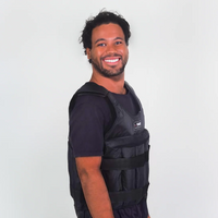 Weighted Vest 110 Pound Adjustable For Strength And Cardio With Removable Plates
