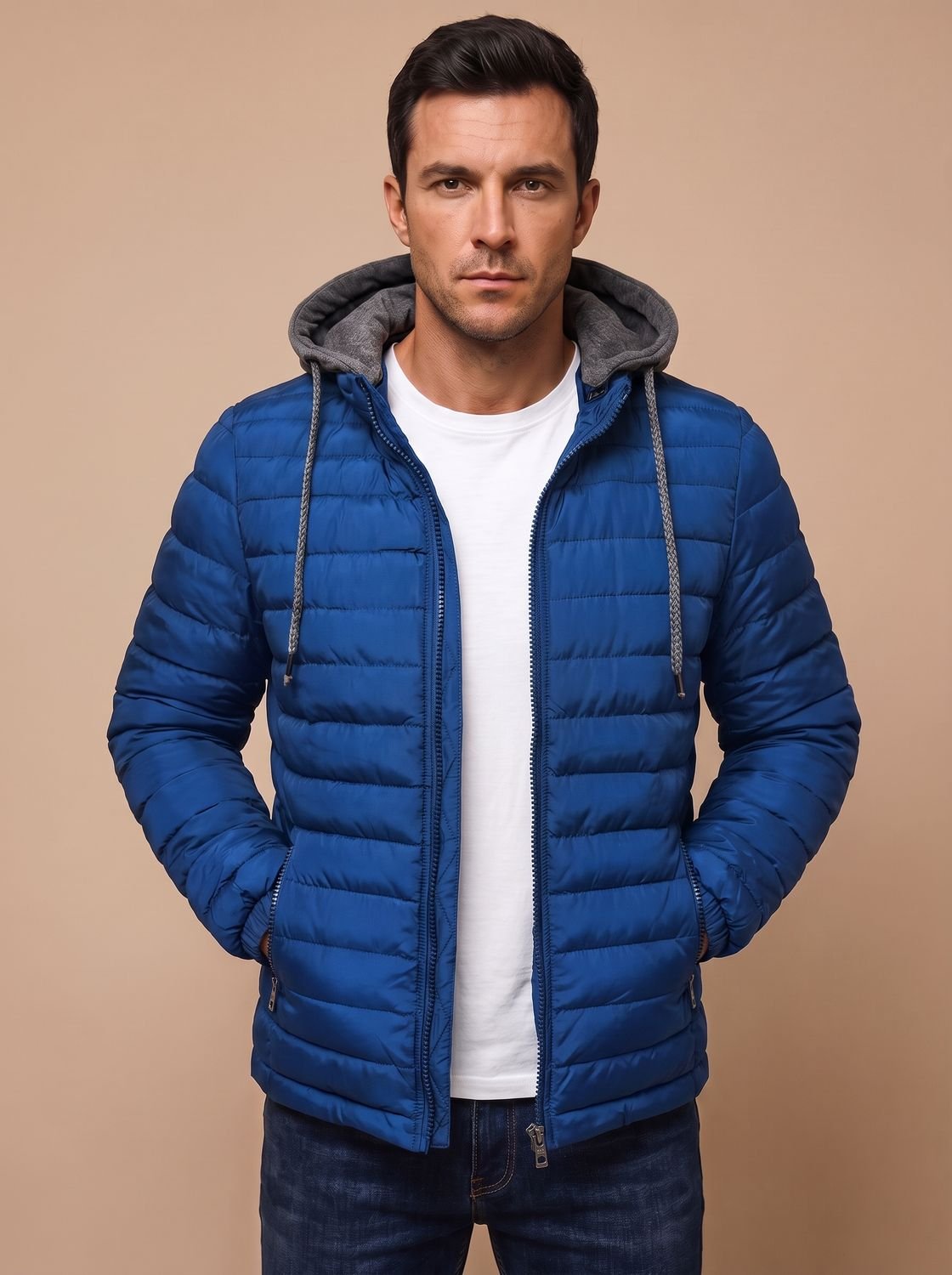 Owen | Men's Lightweight Quilted Hooded Puffer Jacket