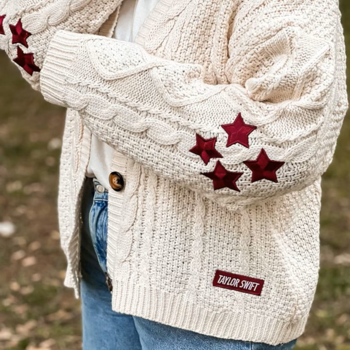 Patsy | Women Cable Star Christmas Cardigan