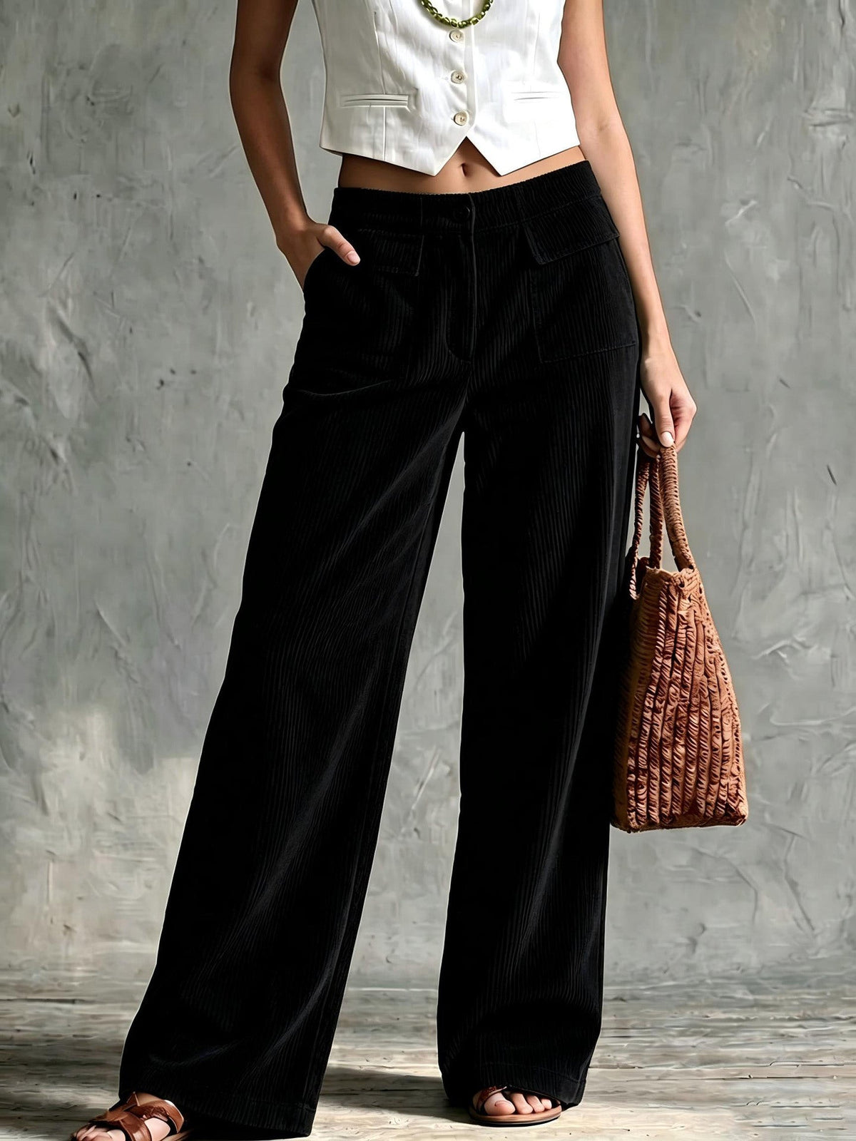 Perdita | Women's Wide-Leg Corduroy Pants