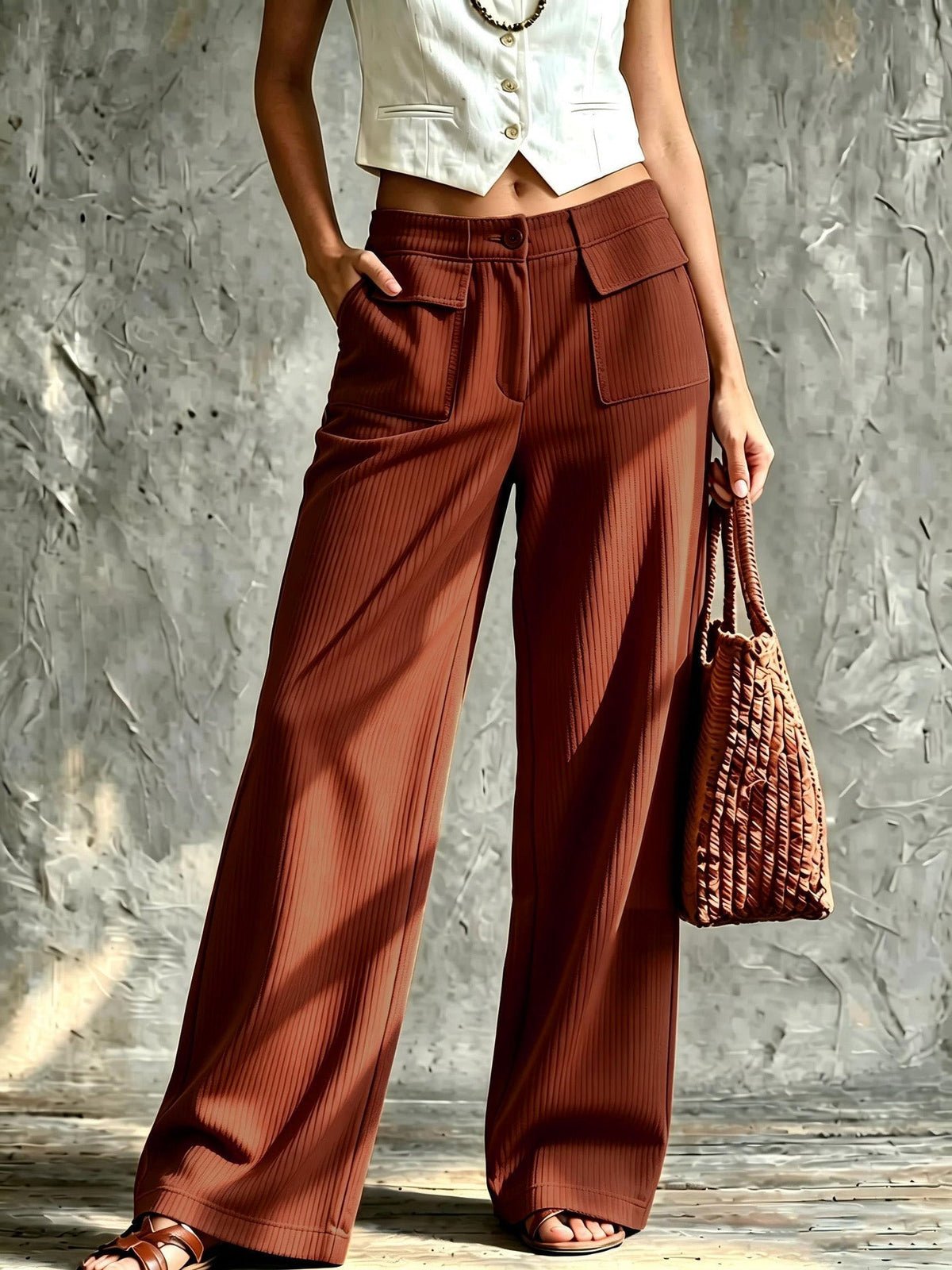 Perdita | Women's Wide-Leg Corduroy Pants