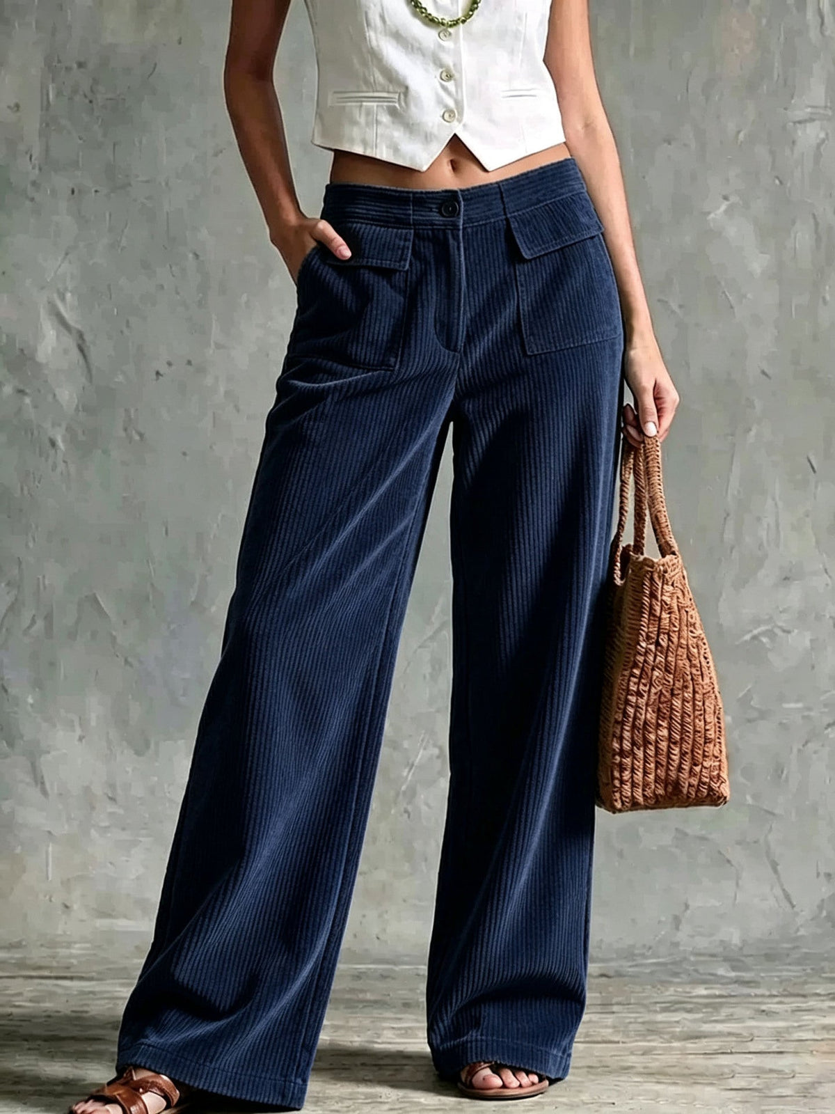 Perdita | Women's Wide-Leg Corduroy Pants