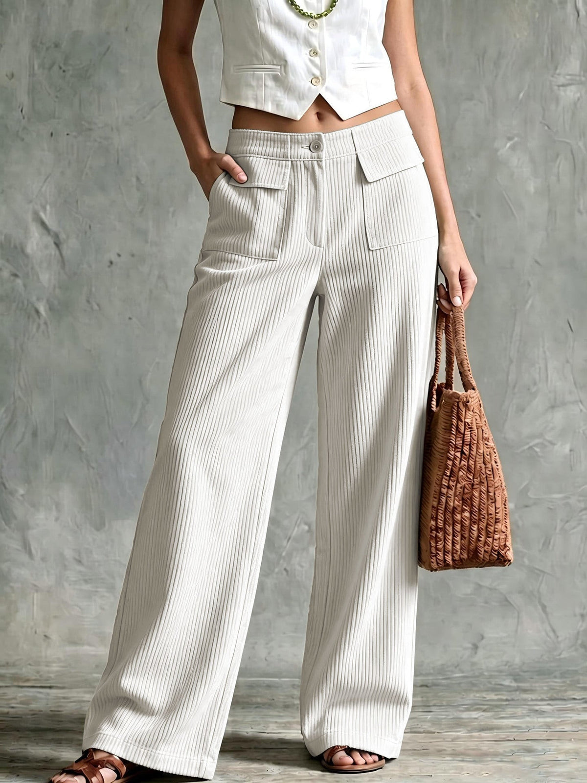 Perdita | Women's Wide-Leg Corduroy Pants