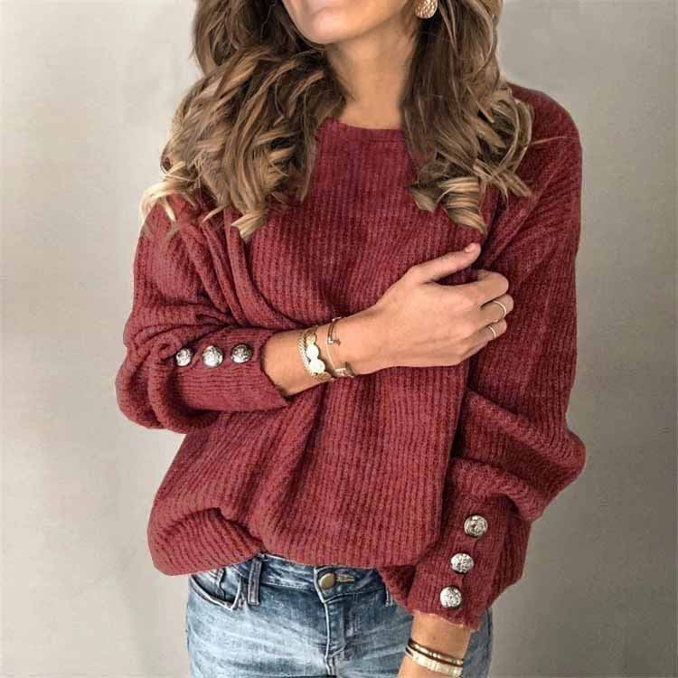 Relaxed-Fit Knit Sweater - Charlotta
