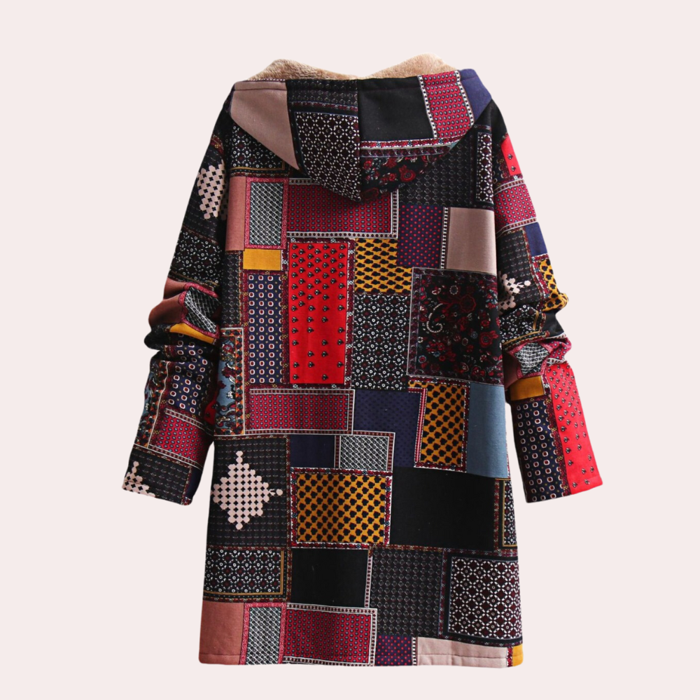 Rosalind | Women's Boho Fleece-Lined Hooded Coat