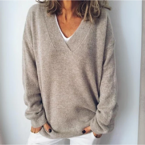 Rosalind | Women's Casual V-Neck Long Sleeve Sweater