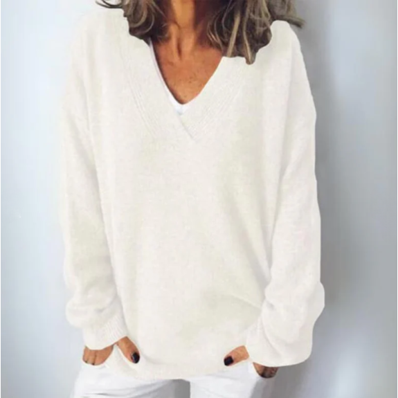 Rosalind | Women's Casual V-Neck Long Sleeve Sweater