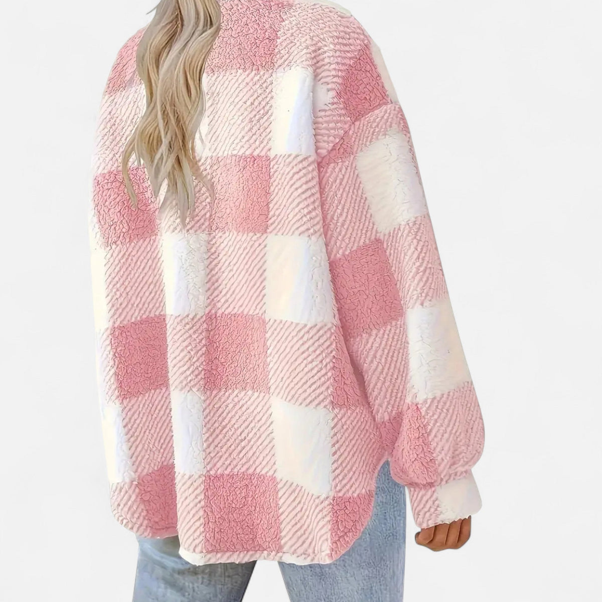 Rosalind | Women's Checkered Plush Jacket