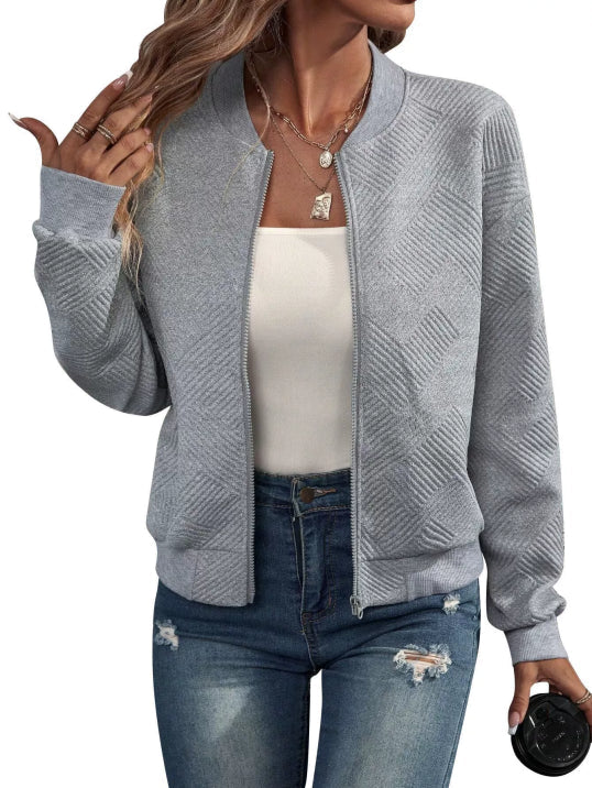 Rosalind | Women's Relaxed Fit Full Zip Bomber Jacket