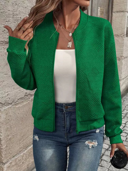 Rosalind | Women's Relaxed Fit Full Zip Bomber Jacket