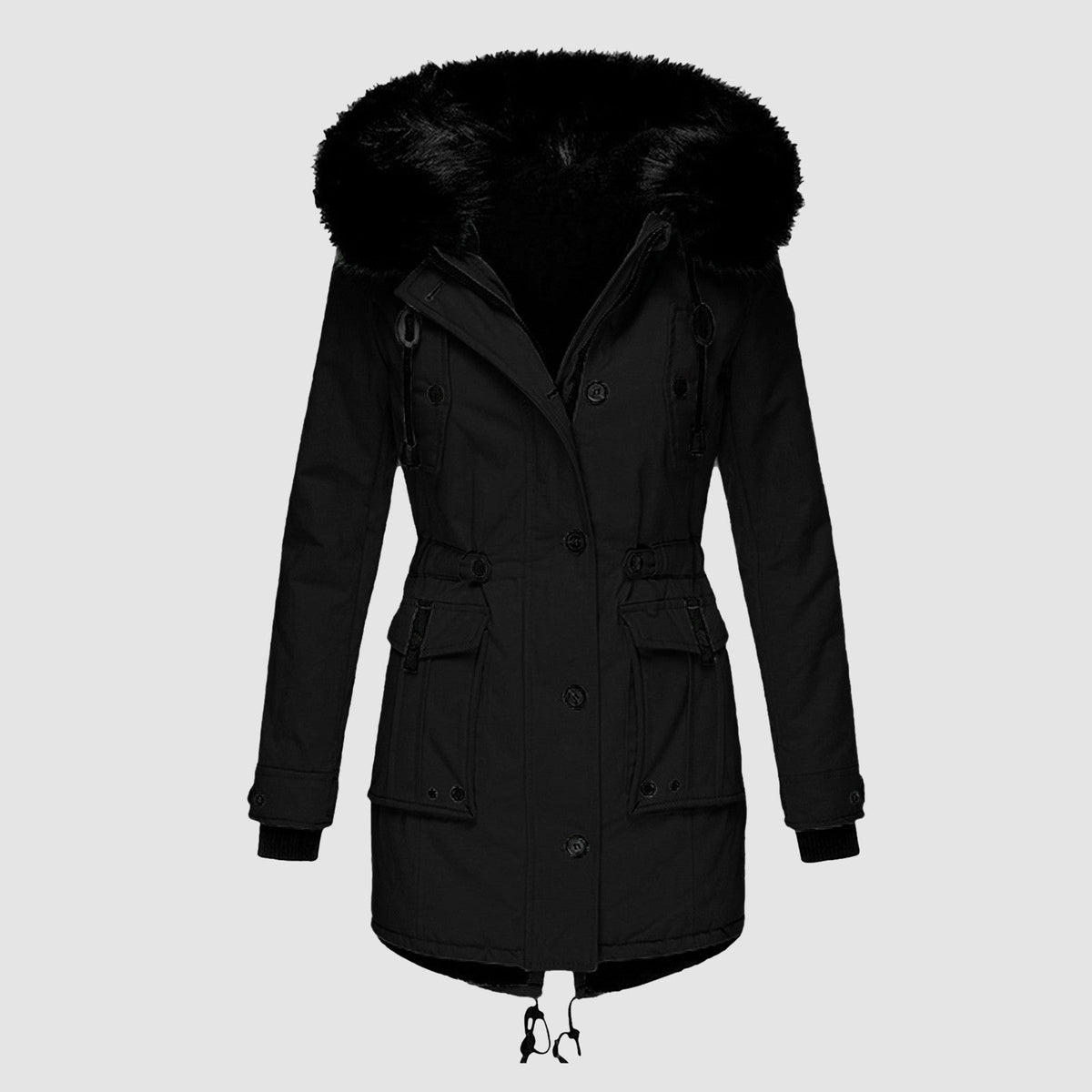 Sabine | Women's Faux Fur Hood Parka Coat