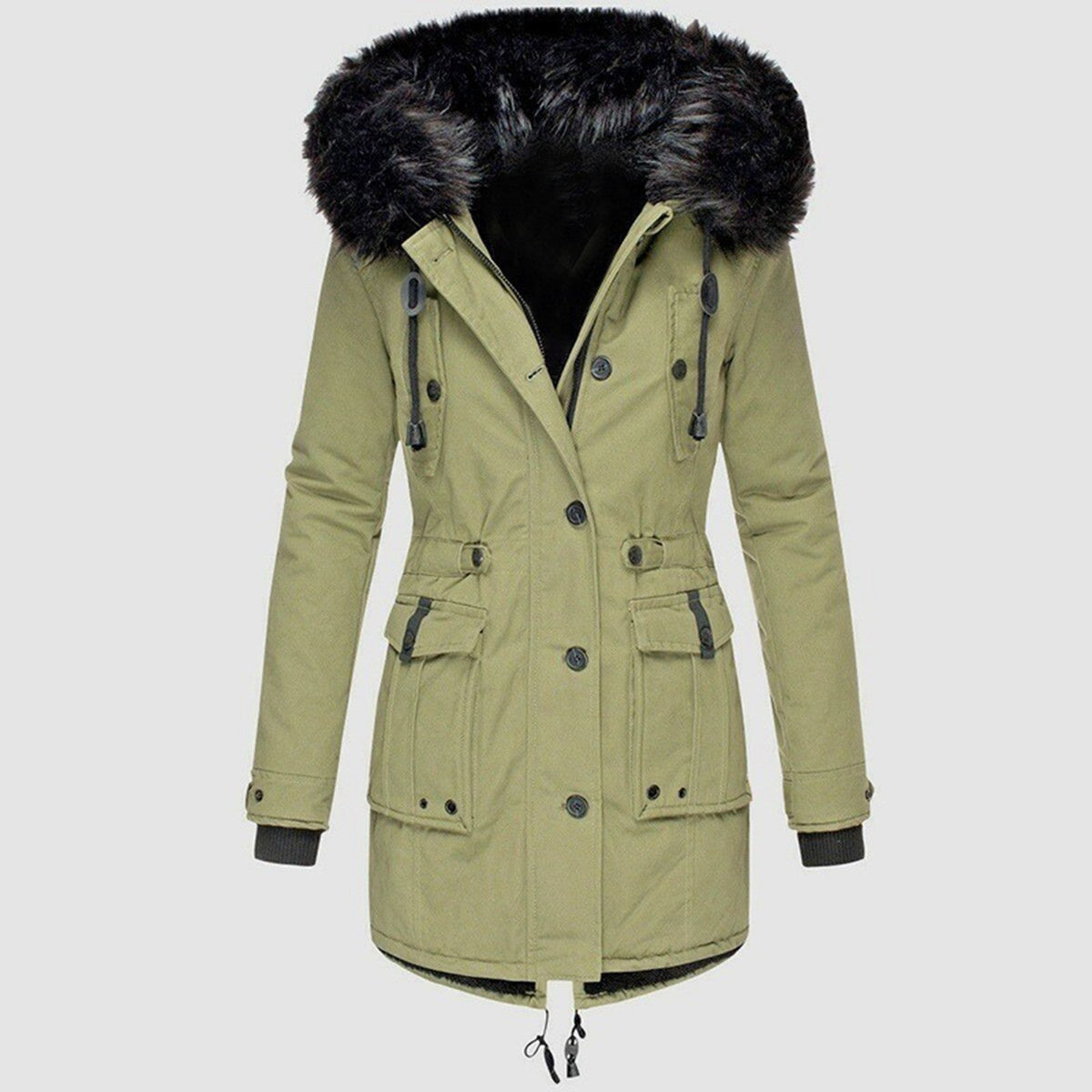 Sabine | Women's Faux Fur Hood Parka Coat
