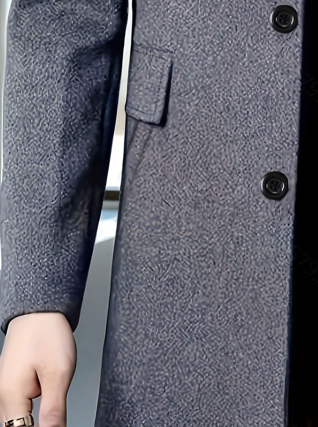Samuel | Men's Wool Single-Breasted Relaxed-Fit Overcoat