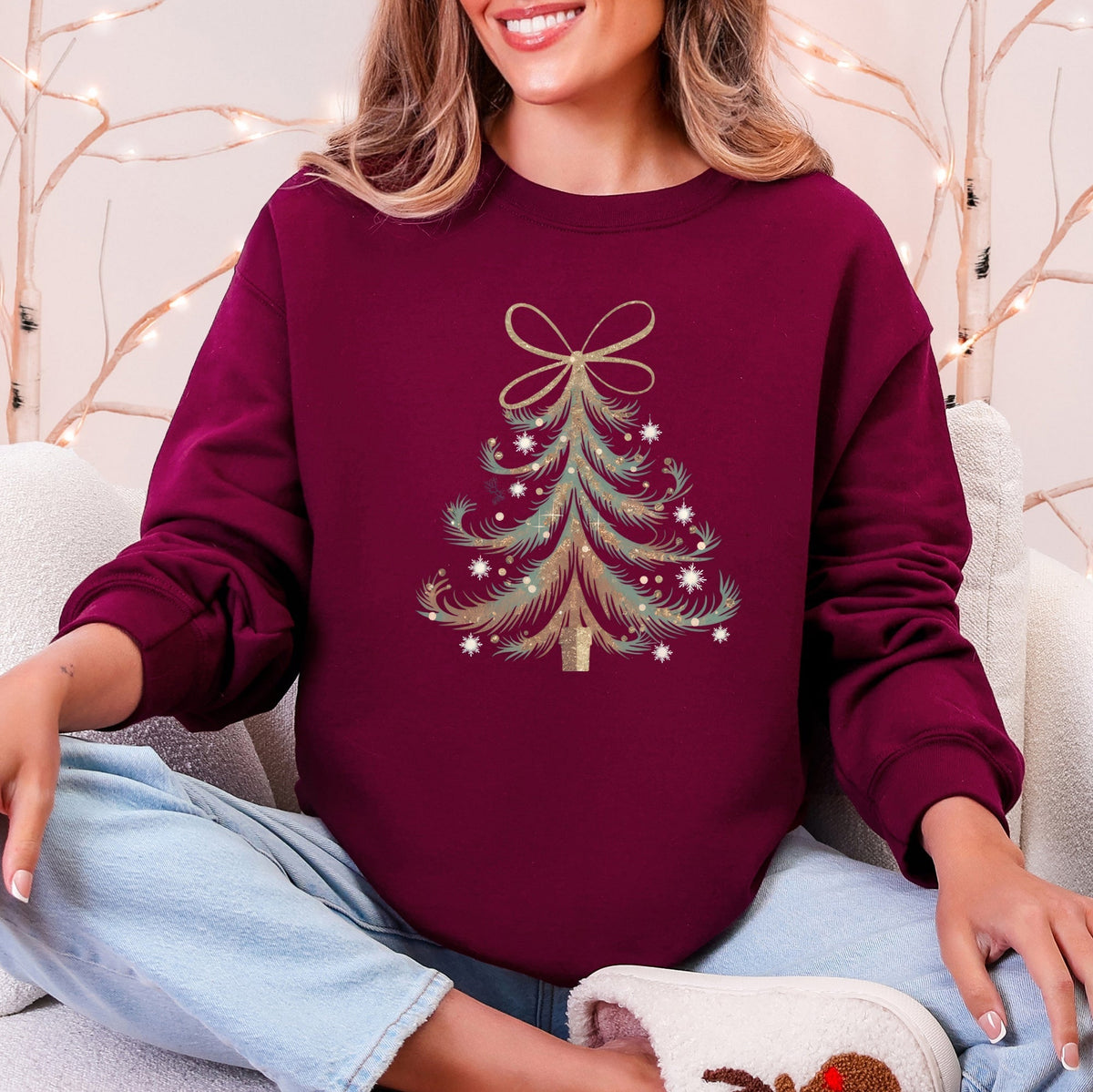 Santa Ribbon Sweatshirt