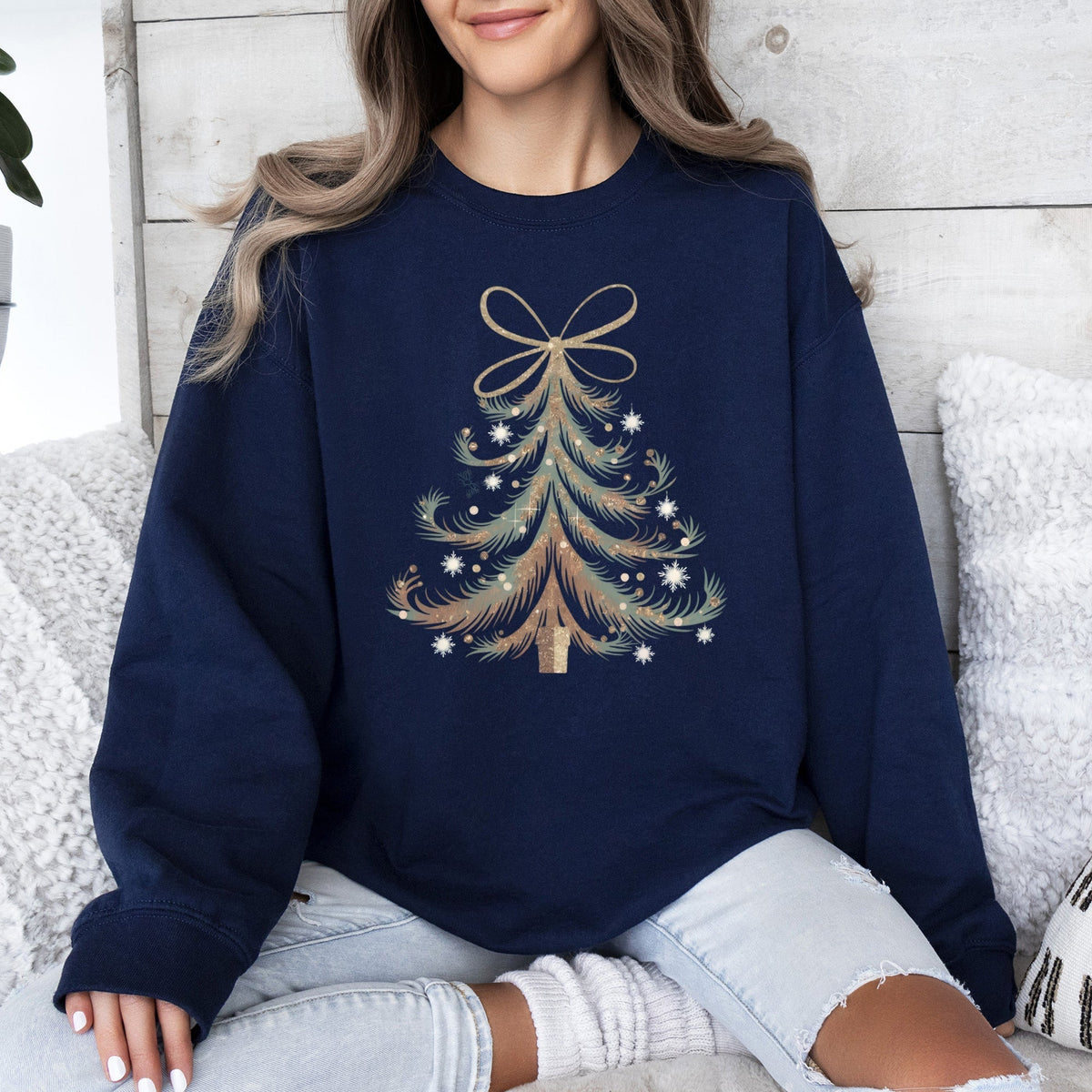Santa Ribbon Sweatshirt
