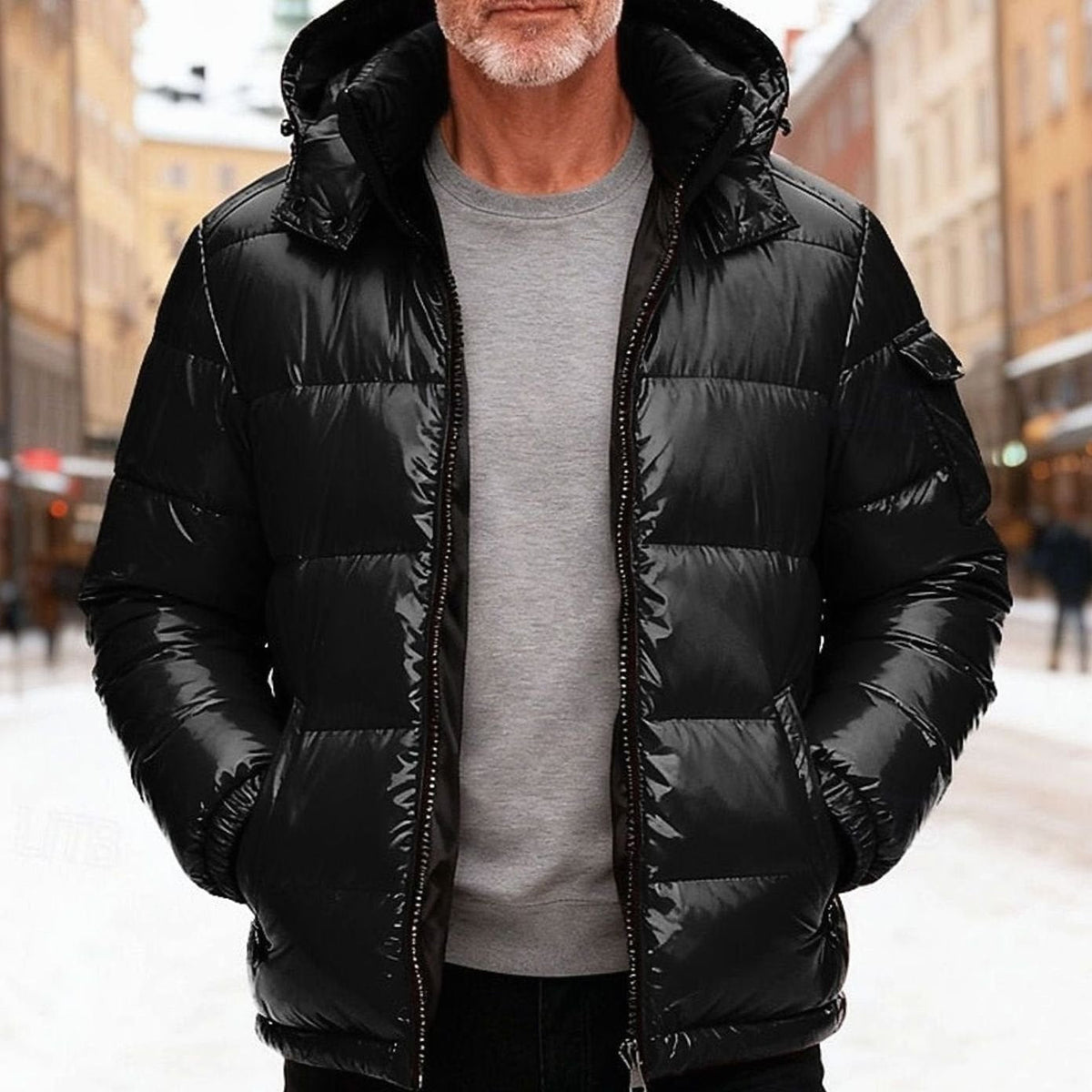 Sebastian | Men's Quilted Hooded Puffer Jacket Insulated Winter Coat