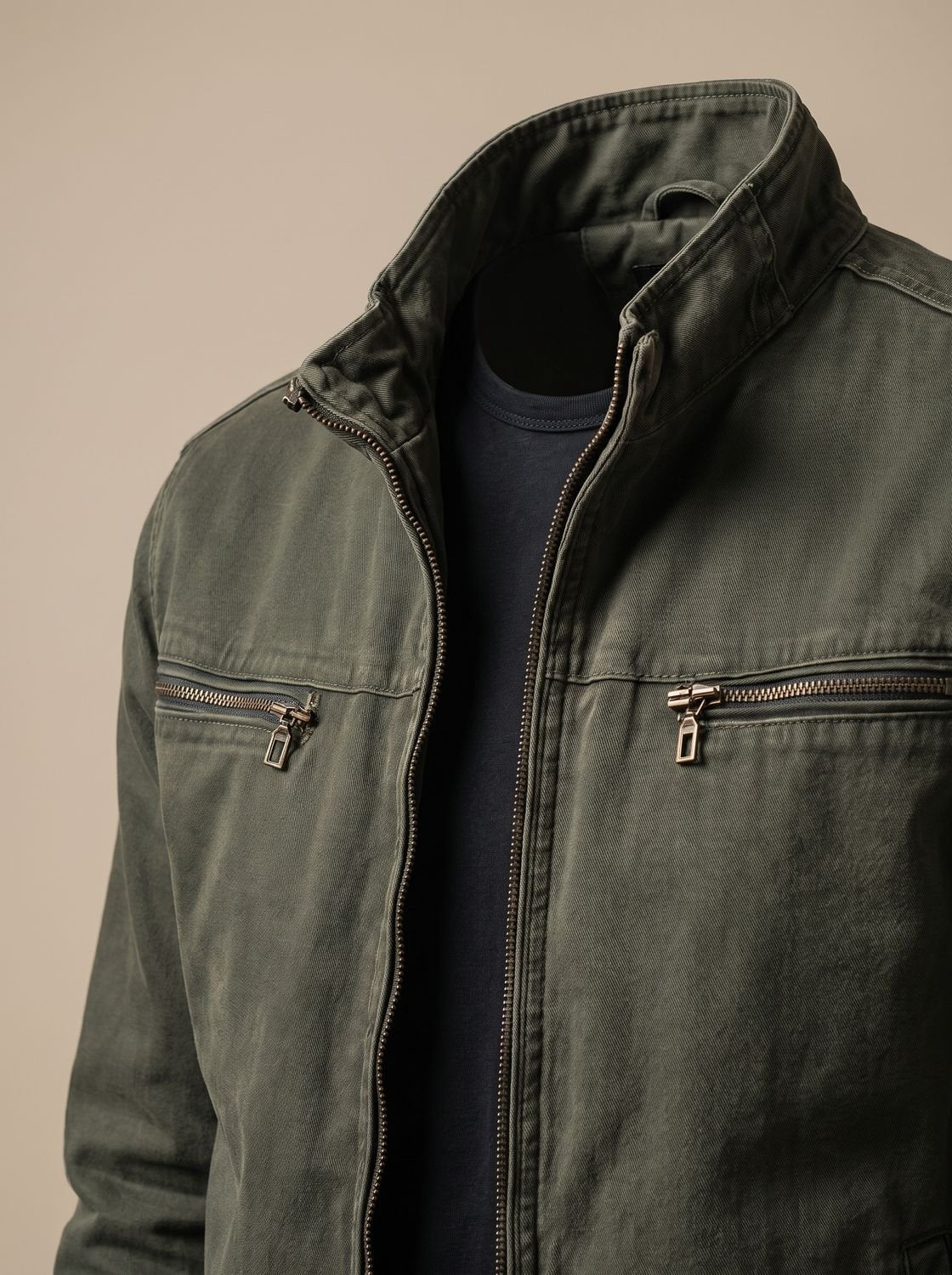Sebastian | Men's Stand-Collar Full-Zip Slim-Fit Bomber Jacket