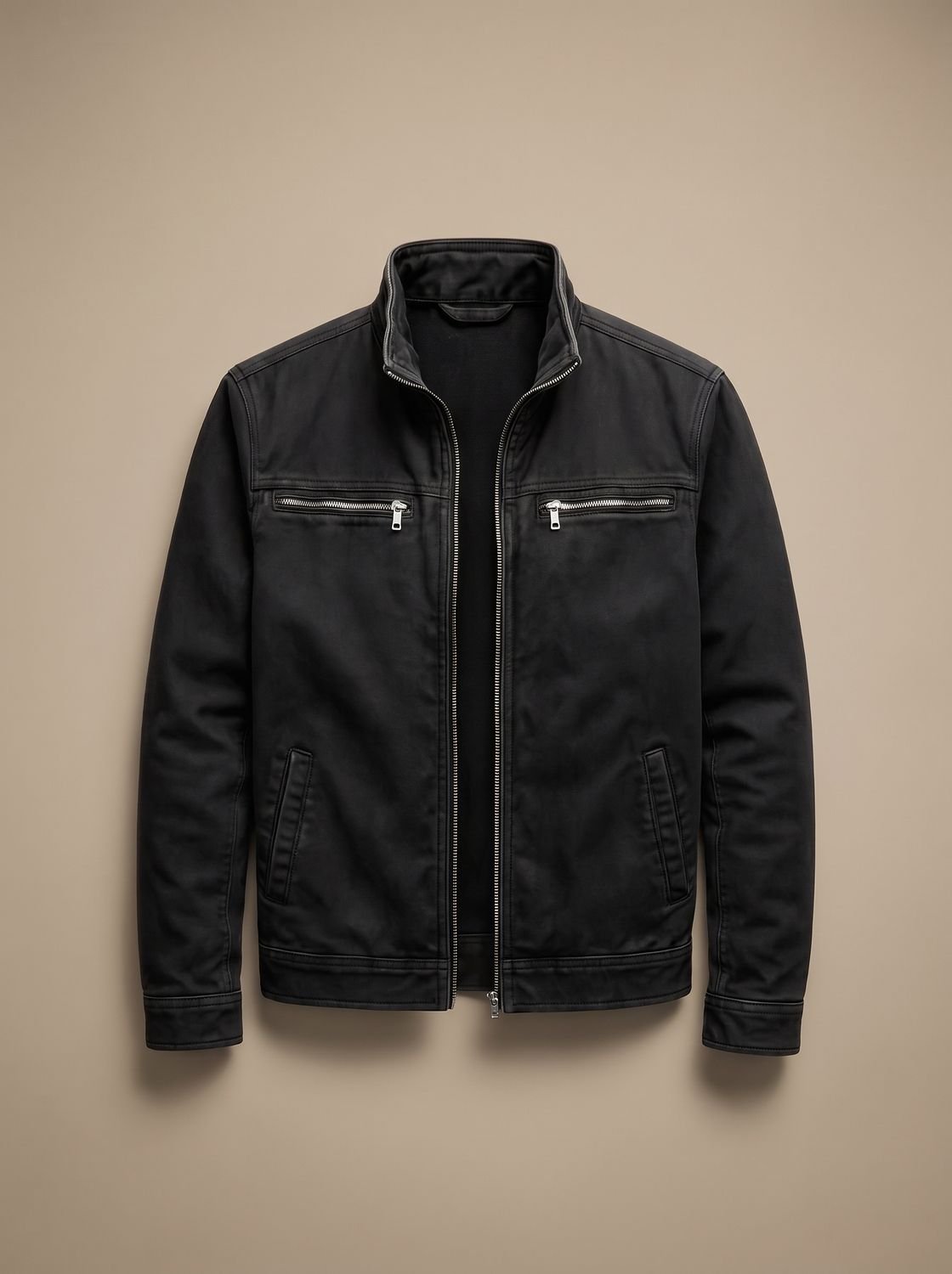 Sebastian | Men's Stand-Collar Full-Zip Slim-Fit Bomber Jacket