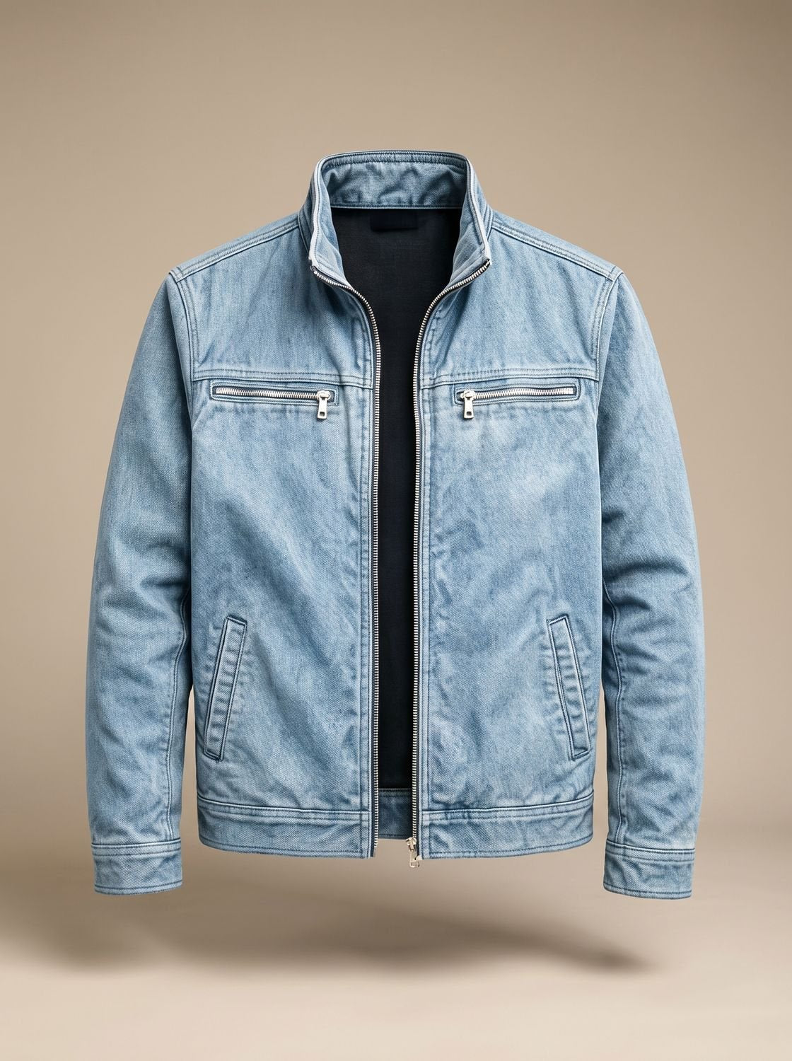 Sebastian | Men's Stand-Collar Full-Zip Slim-Fit Bomber Jacket