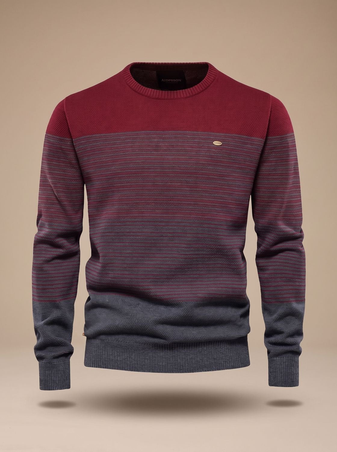 Sebastian | Men's Striped Color Block Crew Neck Knit Pullover Sweater