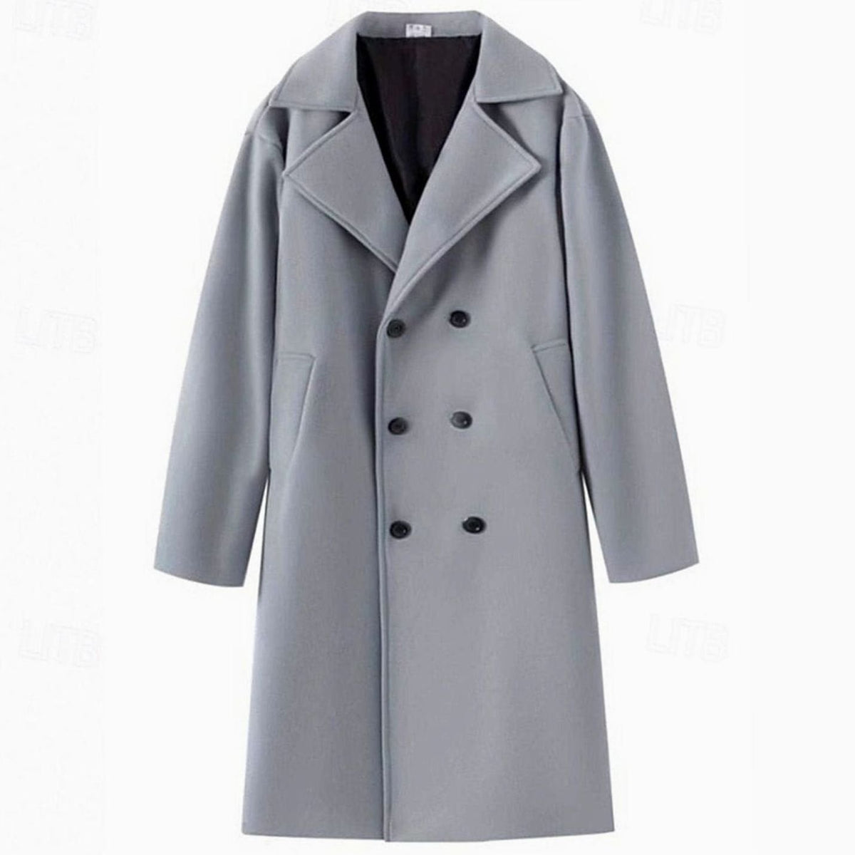 Sebastian | Men's Wool Double-Breasted Tailored Long Overcoat