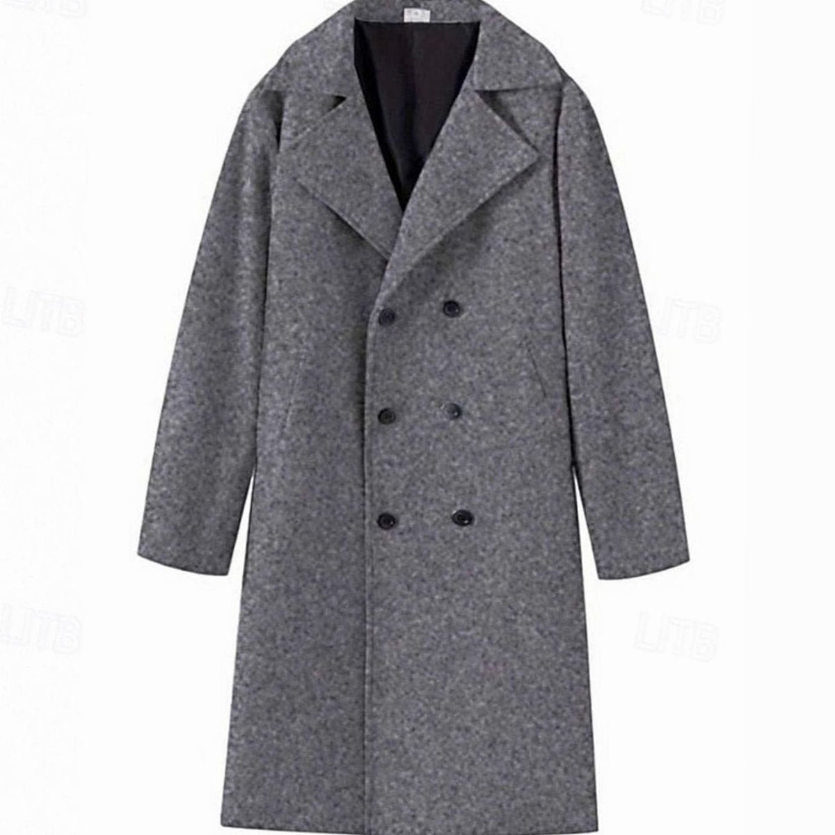 Sebastian | Men's Wool Double-Breasted Tailored Long Overcoat