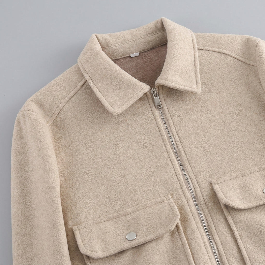 Sloane | Women's Jacket with Zipper and Flap Pockets