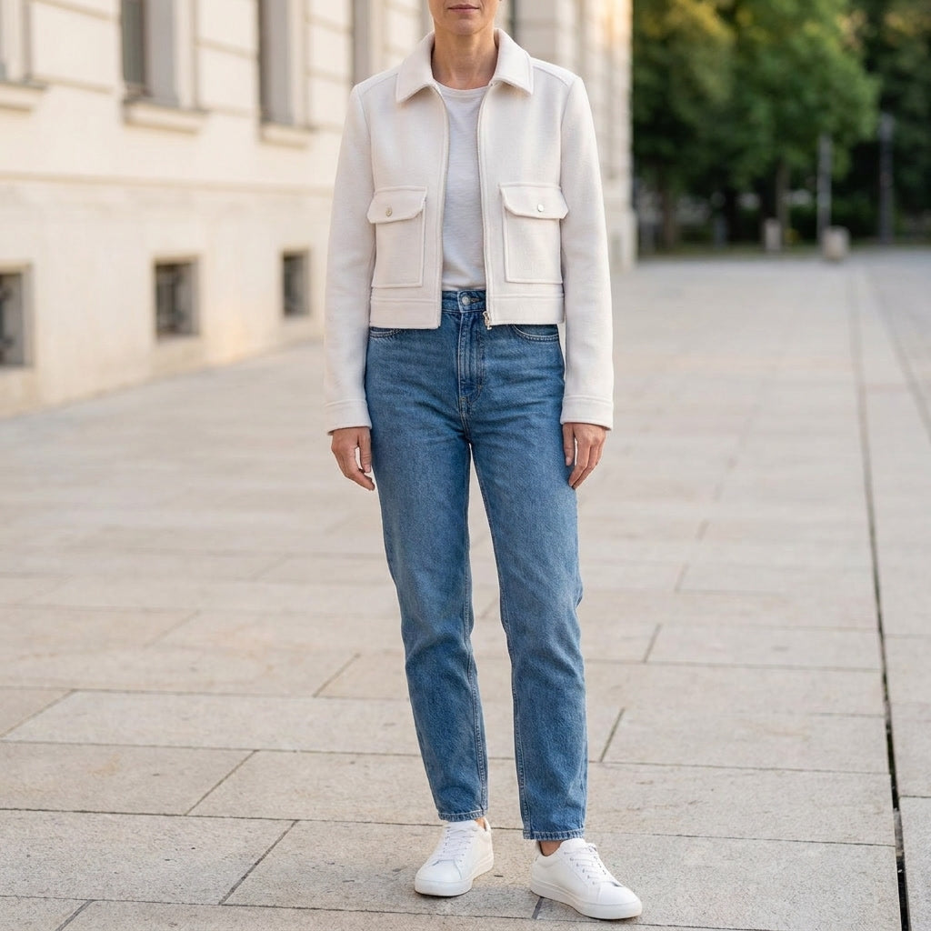 Sloane | Women's Jacket with Zipper and Flap Pockets