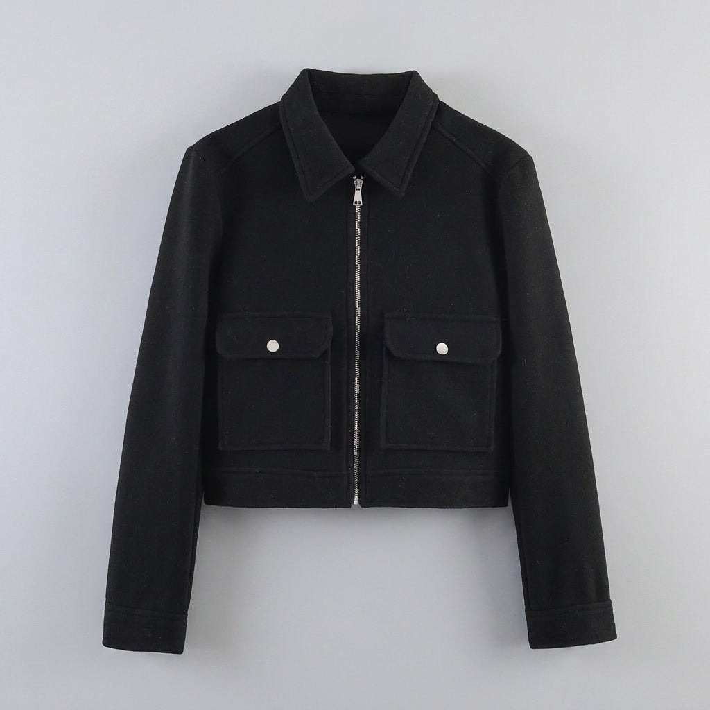 Sloane | Women's Jacket with Zipper and Flap Pockets
