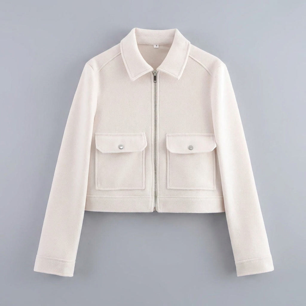 Sloane | Women's Jacket with Zipper and Flap Pockets