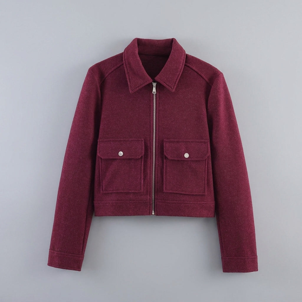 Sloane | Women's Jacket with Zipper and Flap Pockets